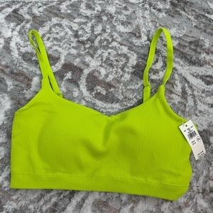 Superchill Seamless Skinny Scoop Bralette - NWT - Color Lime Slush - Size Medium